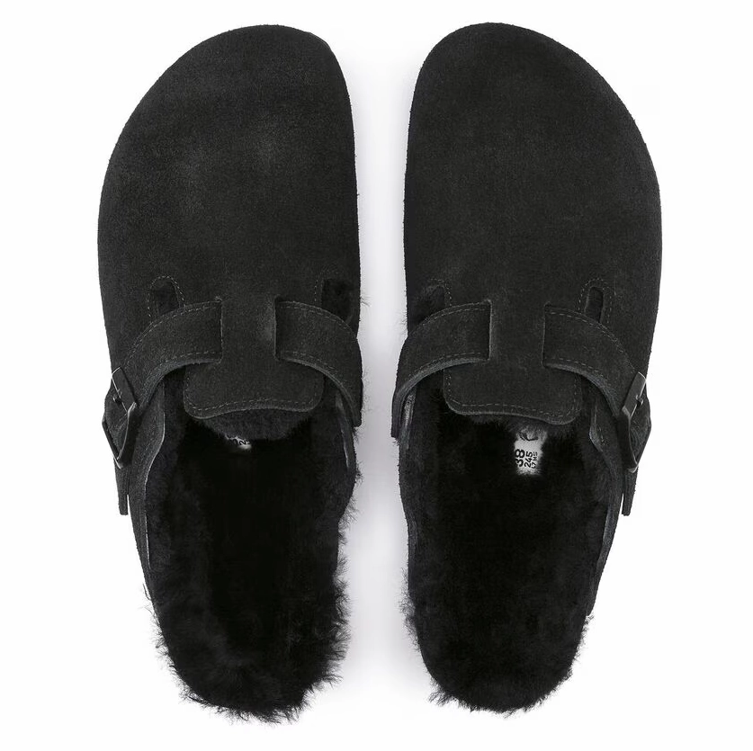 Birkenstock Unisex Boston Shearling Clog - Black Cool Urban
