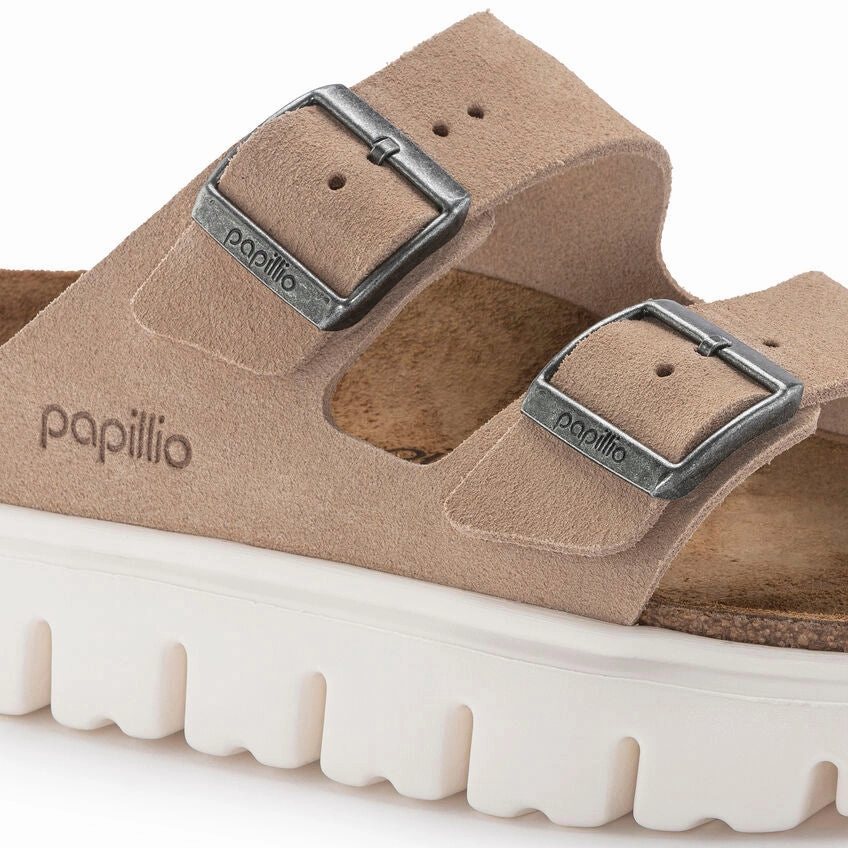 Birkenstock Women's Arizona Chunky Sandal - Warm Sand Beach Ready Ground Hug