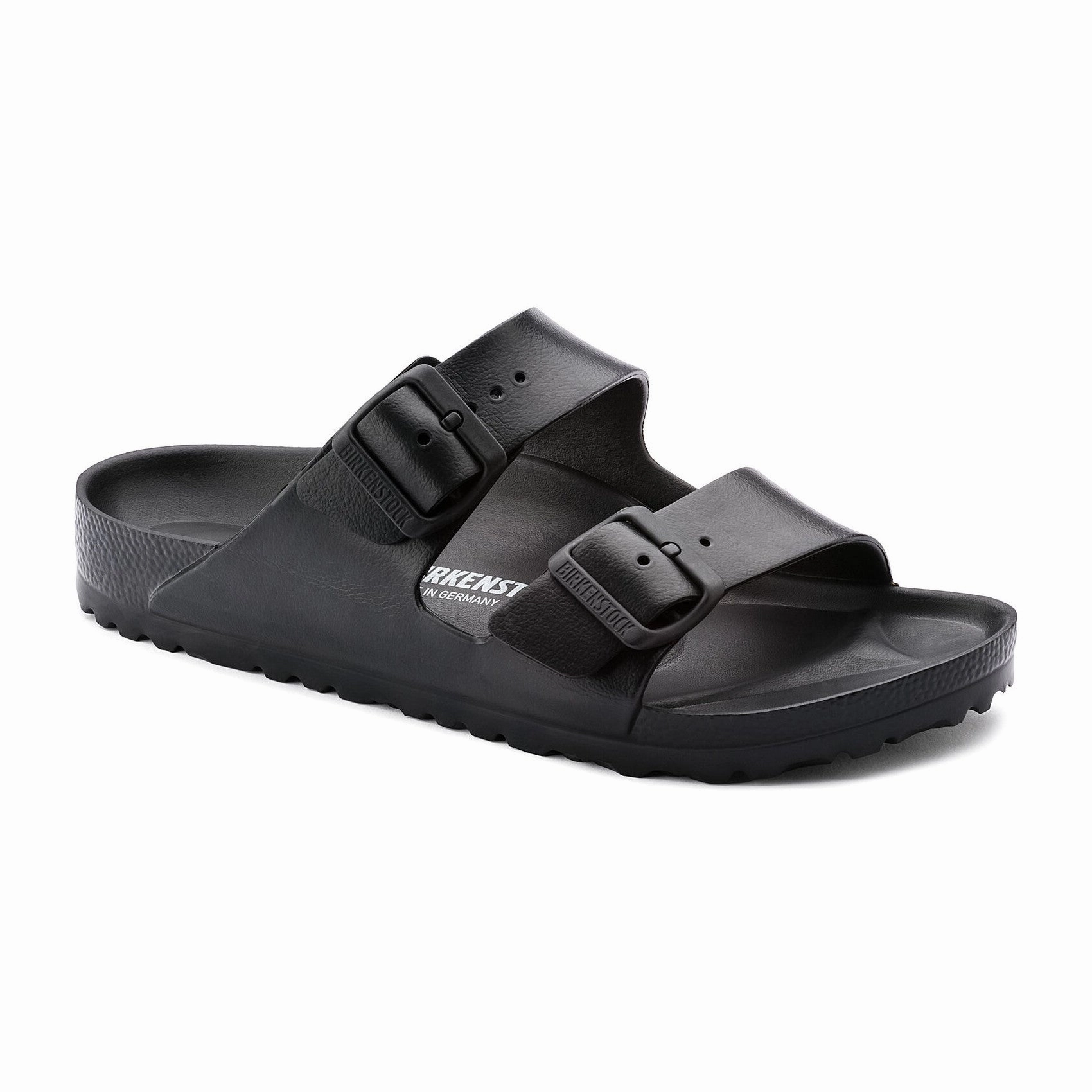 Birkenstock Women's Arizona EVA Sandal - Black Footbed Padding Light cushion