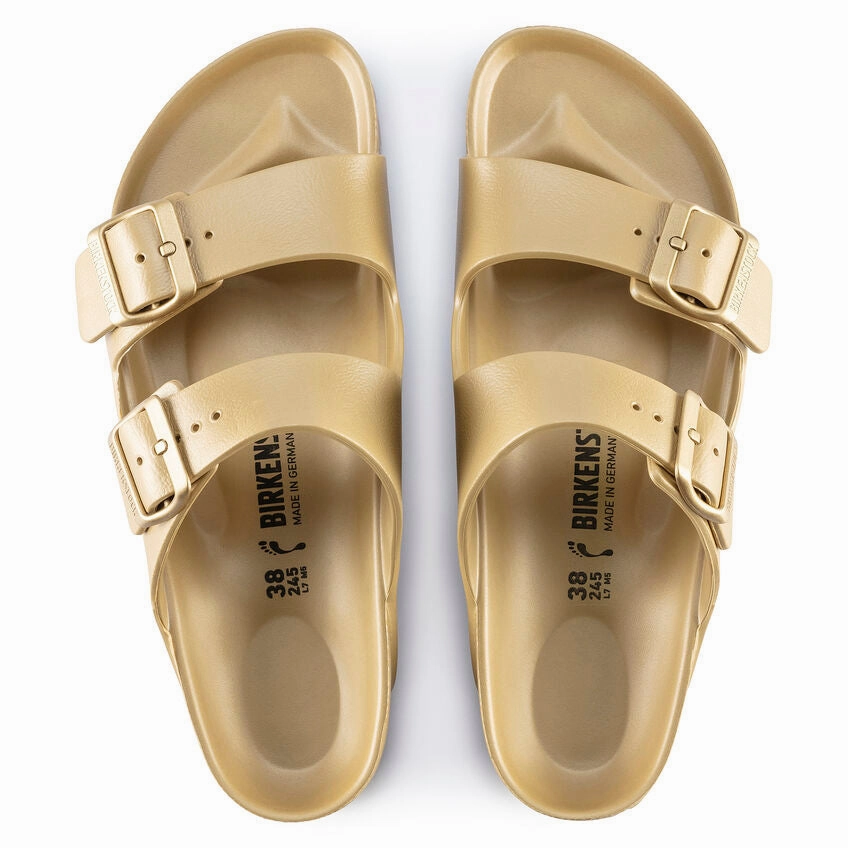 Birkenstock Women's Arizona EVA Sandals - Metallic Gold Sandal Cleaning Midfoot Stabilizer Bar