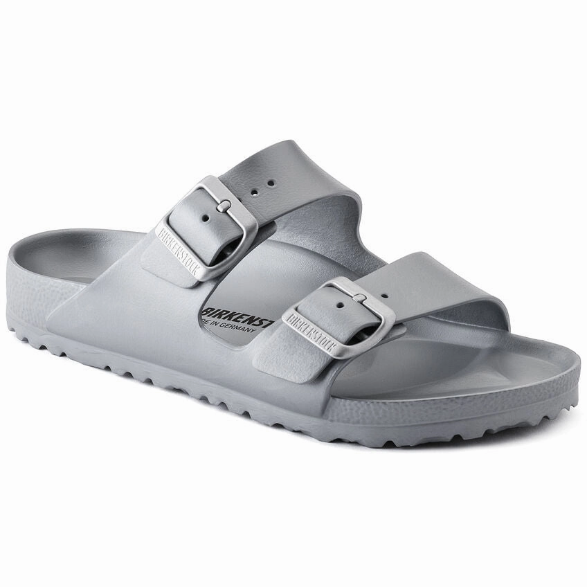 Birkenstock Women's Arizona EVA Sandals - Metallic Silver Light Touch