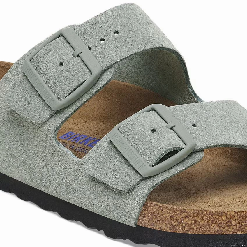 Birkenstock Women's Arizona Soft Footbed Sandal - Pure Sage Trendy Footwear