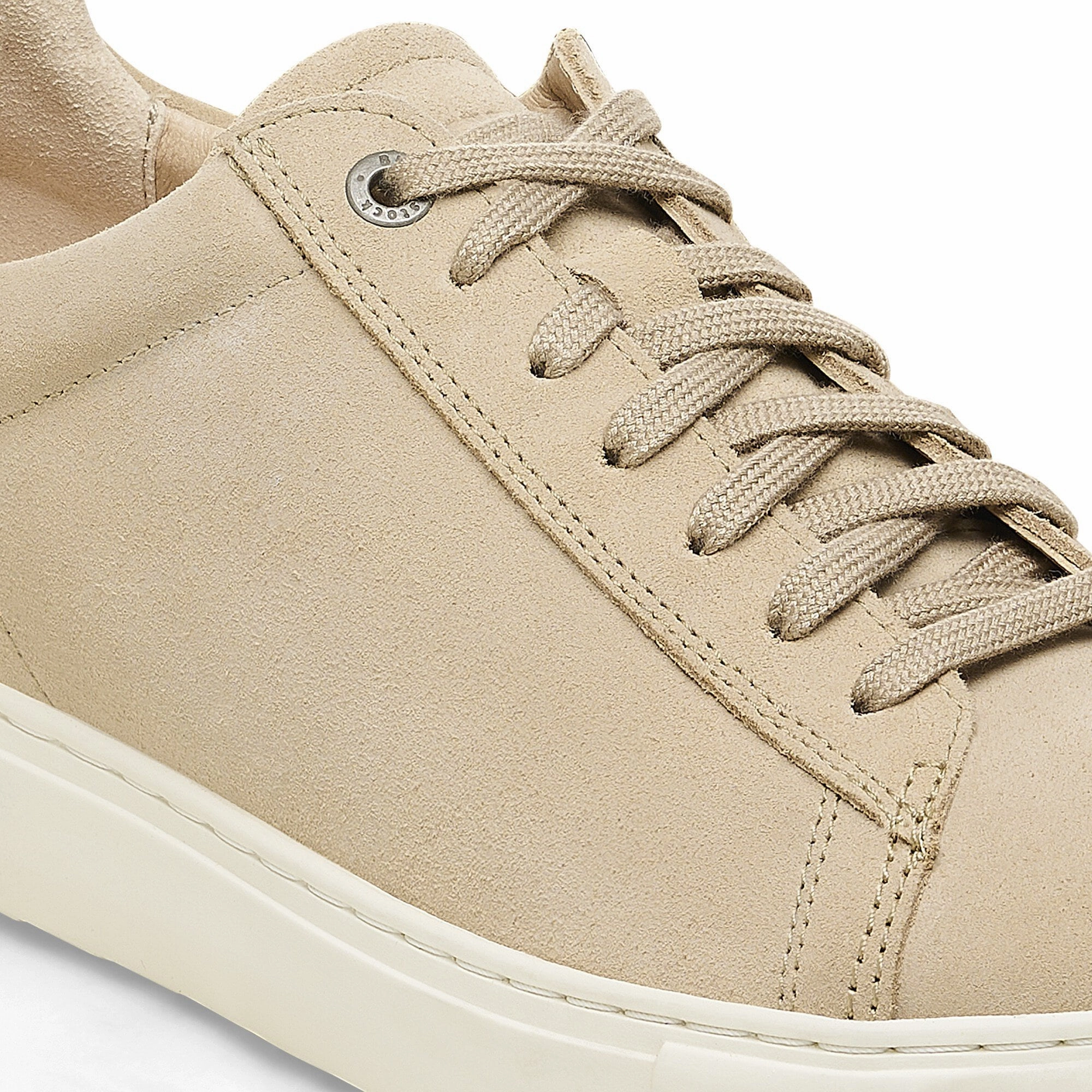 Lunch Walk Happy Steps Birkenstock Women's Bend Lace Up Shoe - Suede Leather Sandcastle