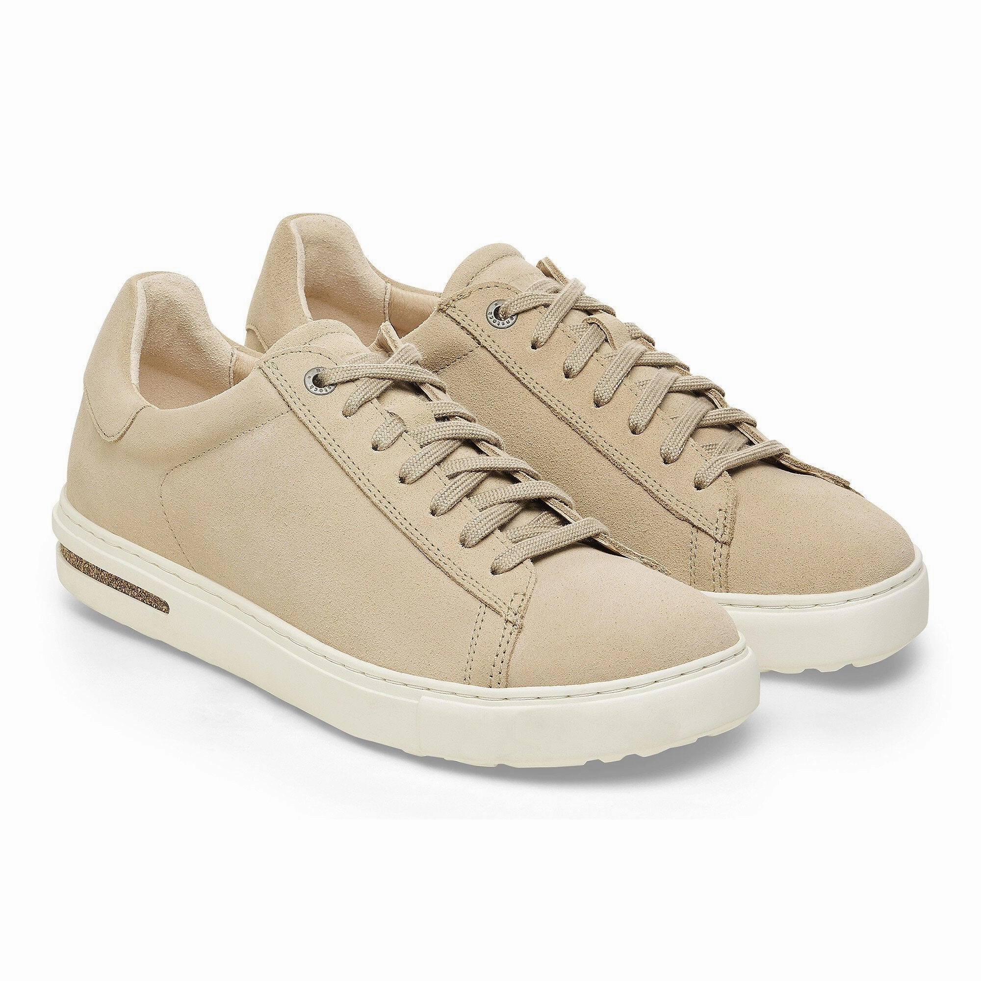 Birkenstock Women's Bend Lace Up Shoe - Suede Leather Sandcastle platform Hassle free