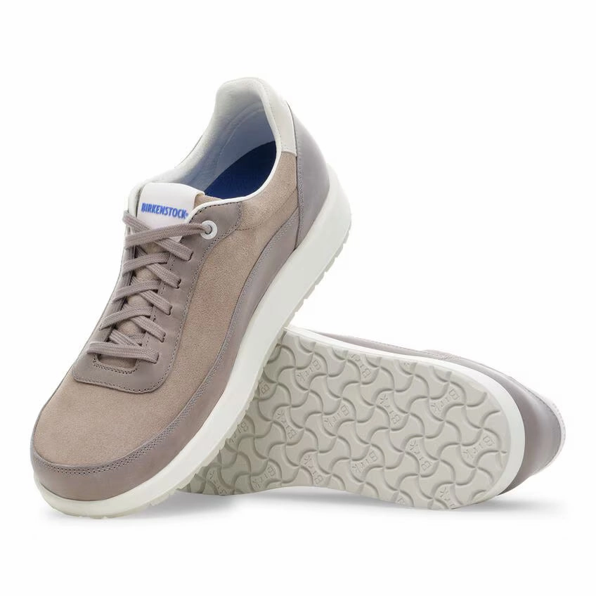 Art Fair Birkenstock Women's Honnef City Mixed Leather Sneaker - Stone Coin
