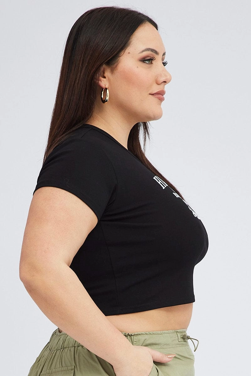 Black Baby T-shirt Short Sleeve Crew Neck Ultimate Fit