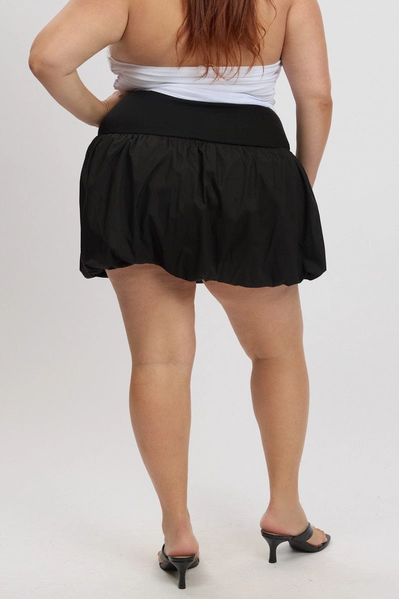 Fresh Style Boutique Exclusive Black Bubble Skirt