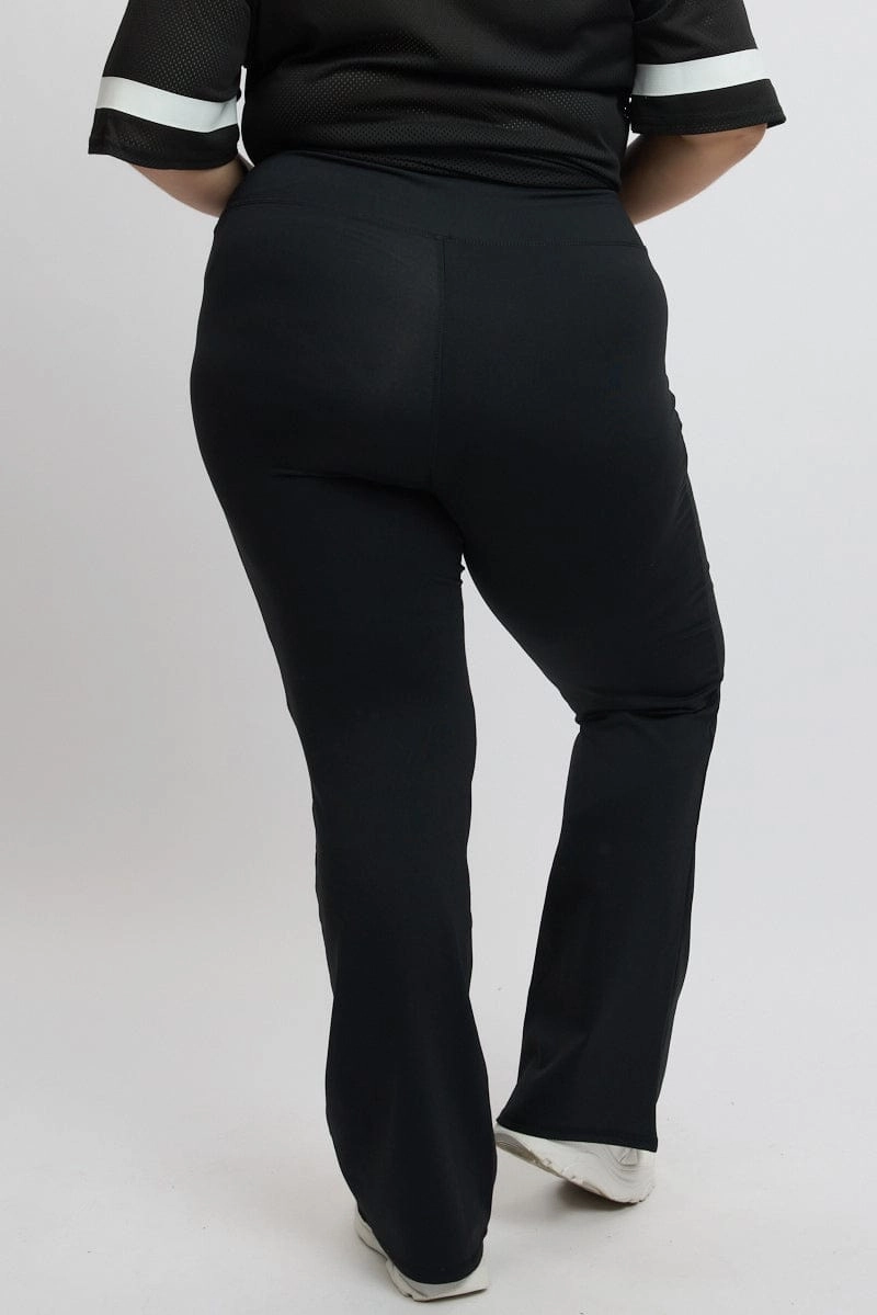 Utility Fit Chill Mode Black Flared Leggings High Rise