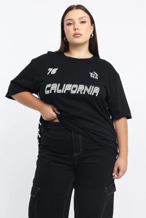 Travel convenience Black Graphic T Shirt Short Sleeve Crew Neck
