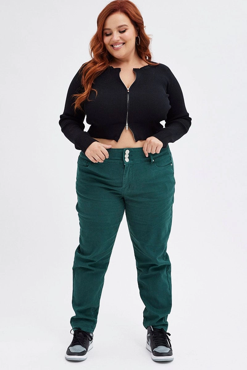 Glow In Dark Accents Seamless Welded Construction Black Knit Cardigan Zip Up Ribbed