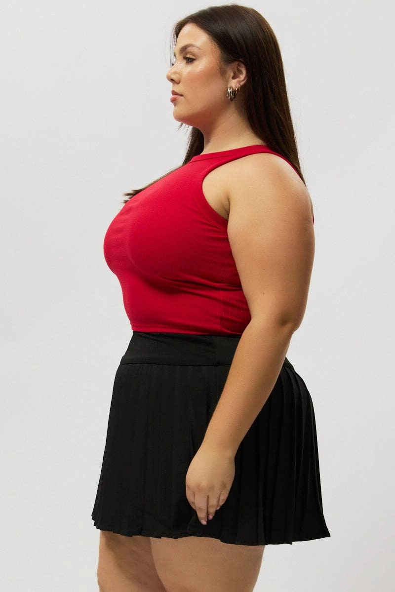 Wardrobe Hero Light Moodboard Black Pleated Tennis Skirt with Shorts Underneath