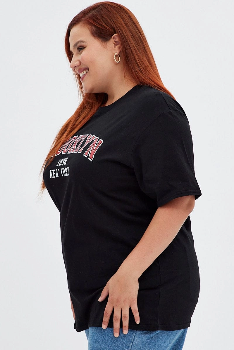 Black Short Sleeve Oversized Stripe Desert T-shirt Abrasion Resistant Fabric Urban Style Trend