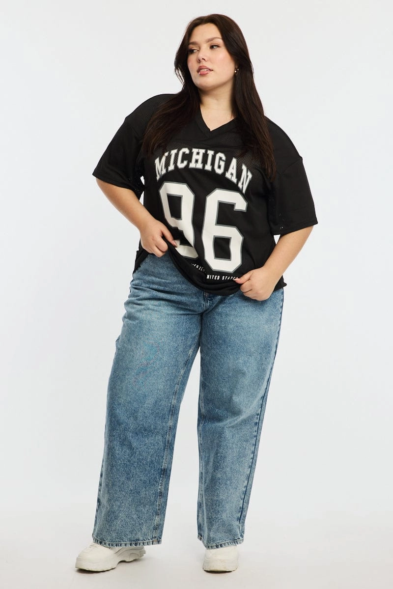 SeamFreeShoulders Black Sport Tee Short Sleeve V-neck