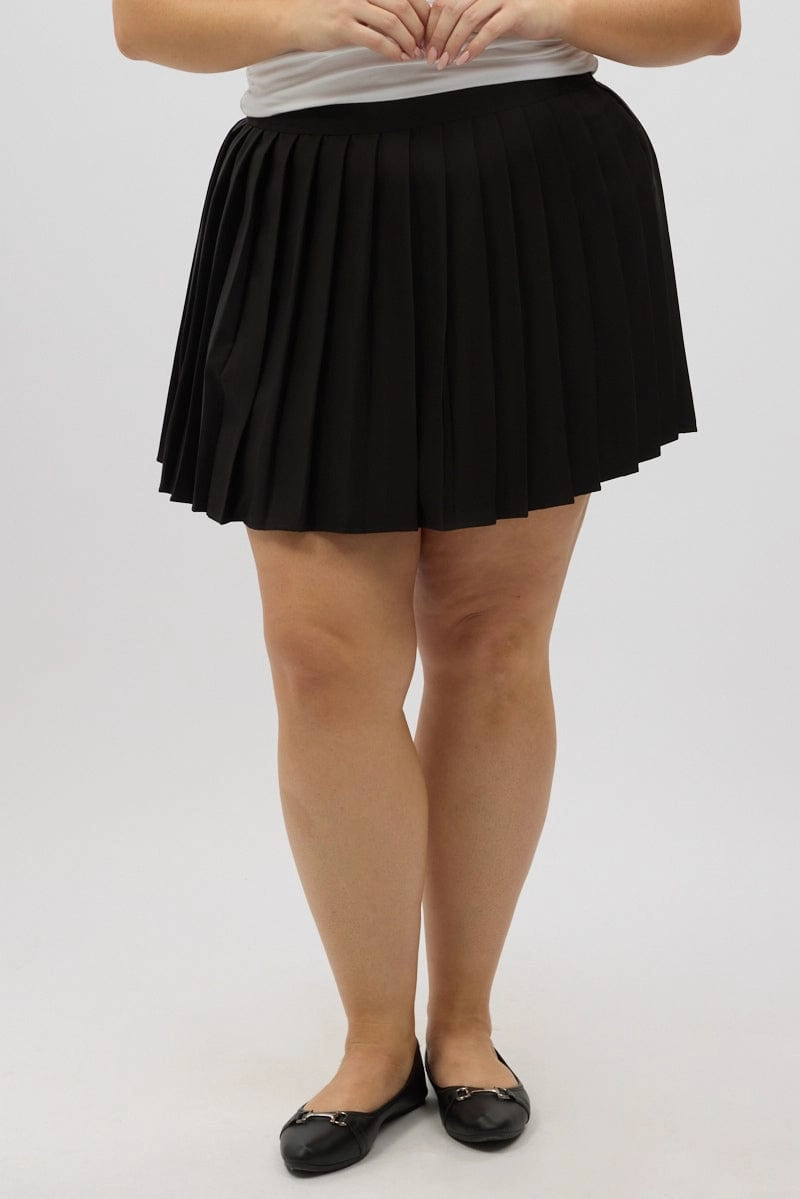 Black Tennis Skirt Casual Comfort