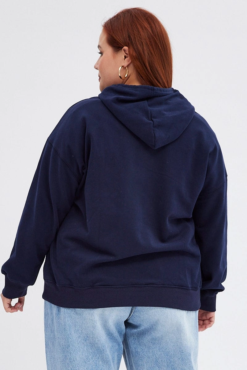 product shiny sparkle Durable Build Blue Graphic Sweatshirt Washington Oversized Fleece