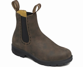 Reinforced toe cap Comfortable Experience Blundstone Women's 1351 High Top Boot - Rustic Brown