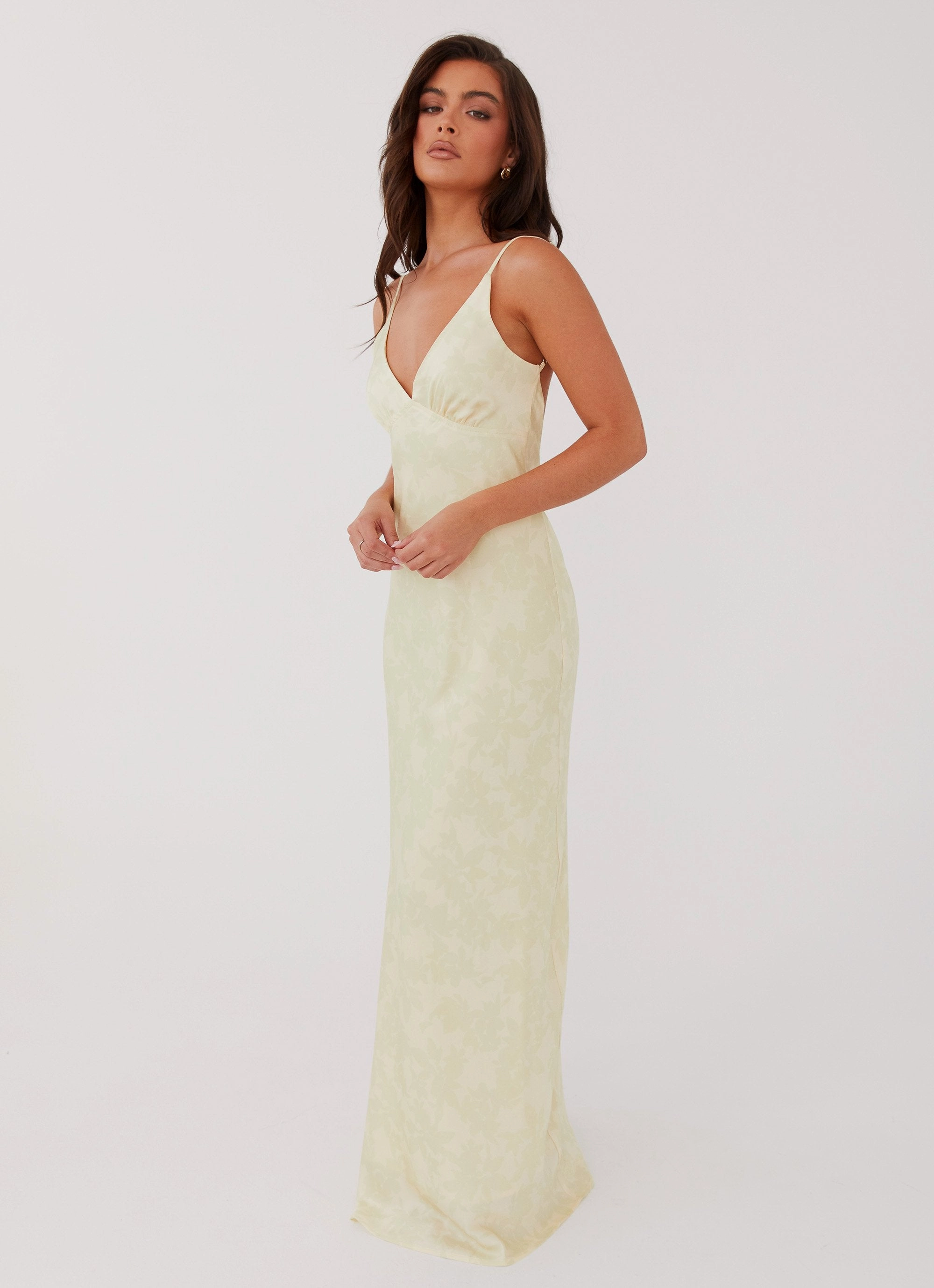 Clean Aesthetic Sorrento Sun Maxi Dress - Yellow Floral
