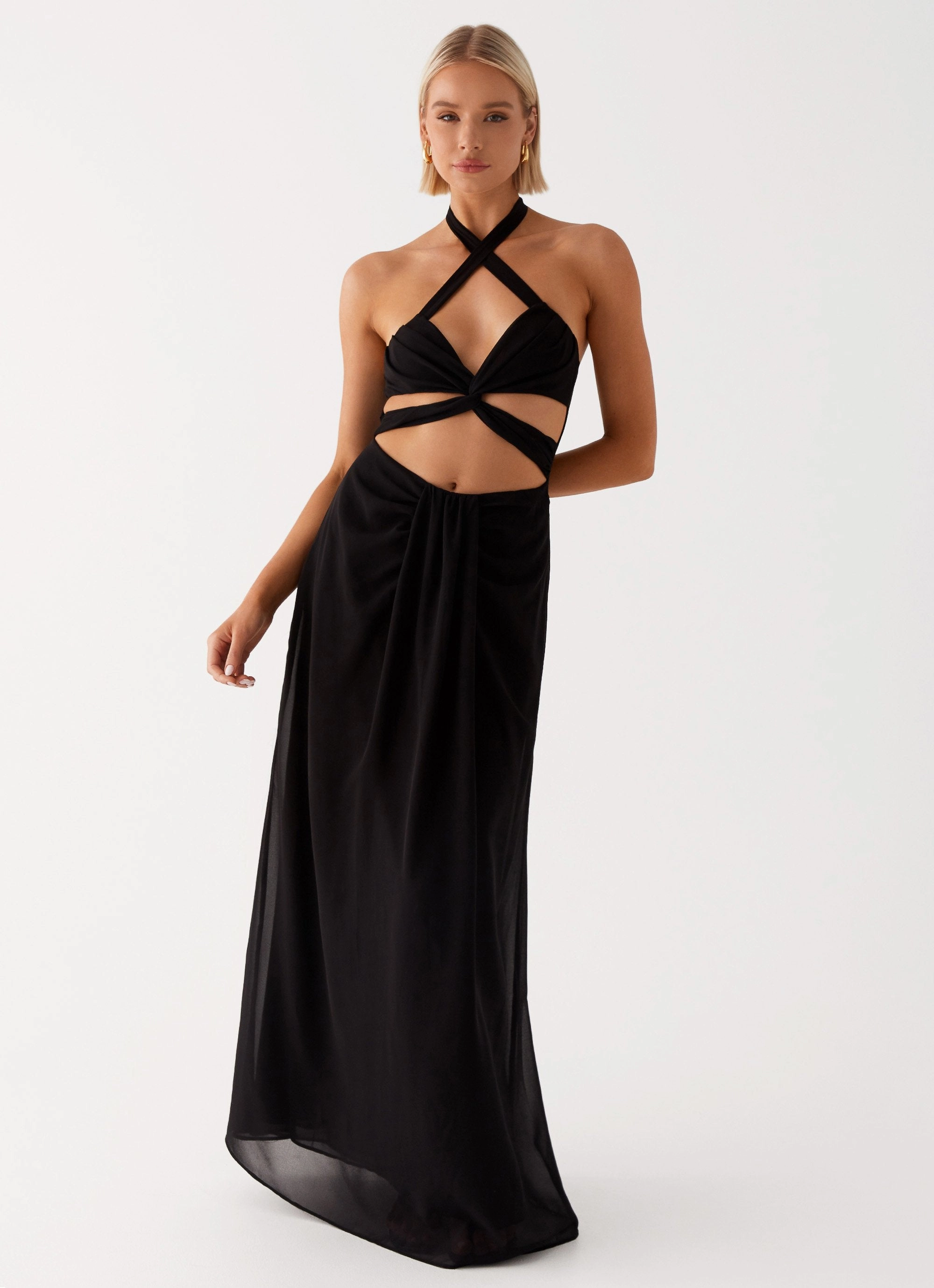 Timeless Energy Lady Marmalade Maxi Dress - Black