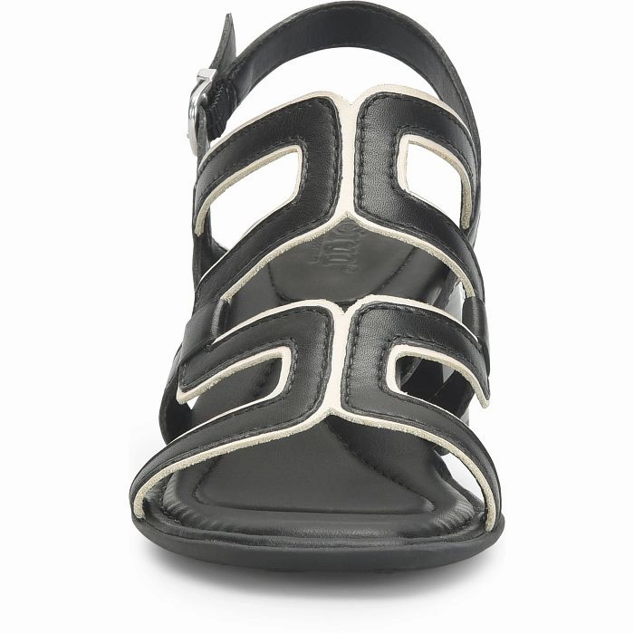 Born Women's Sofia Heeled Sandal - Black/Birch Sun Play Sandal Sole