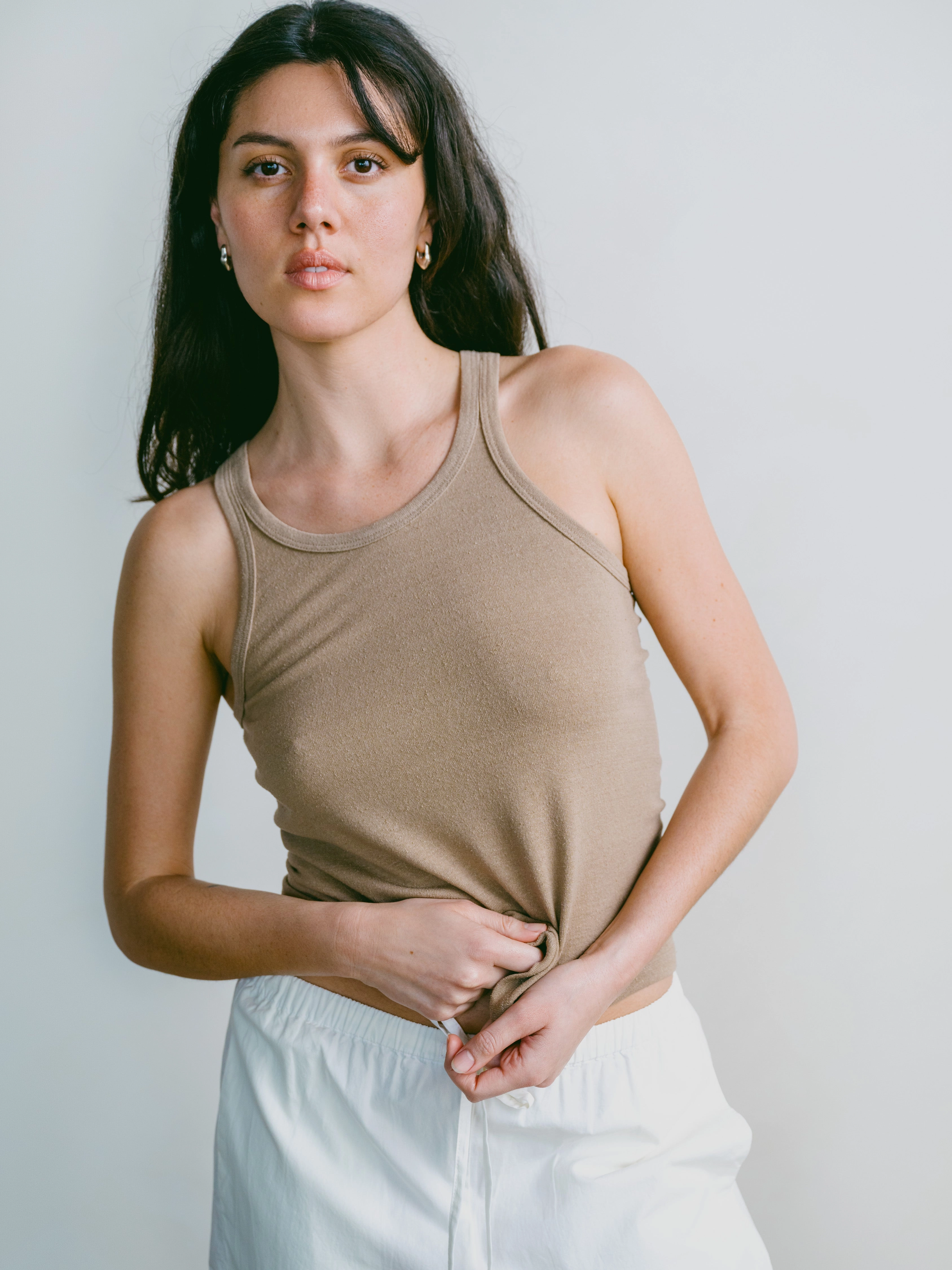 Boy Tank, Regen Silk Noil Jersey, Tea Tight Fit