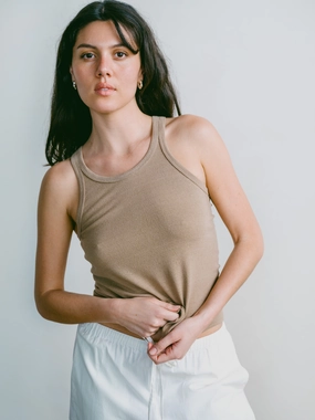 Boy Tank, Regen Silk Noil Jersey, Tea Tight Fit