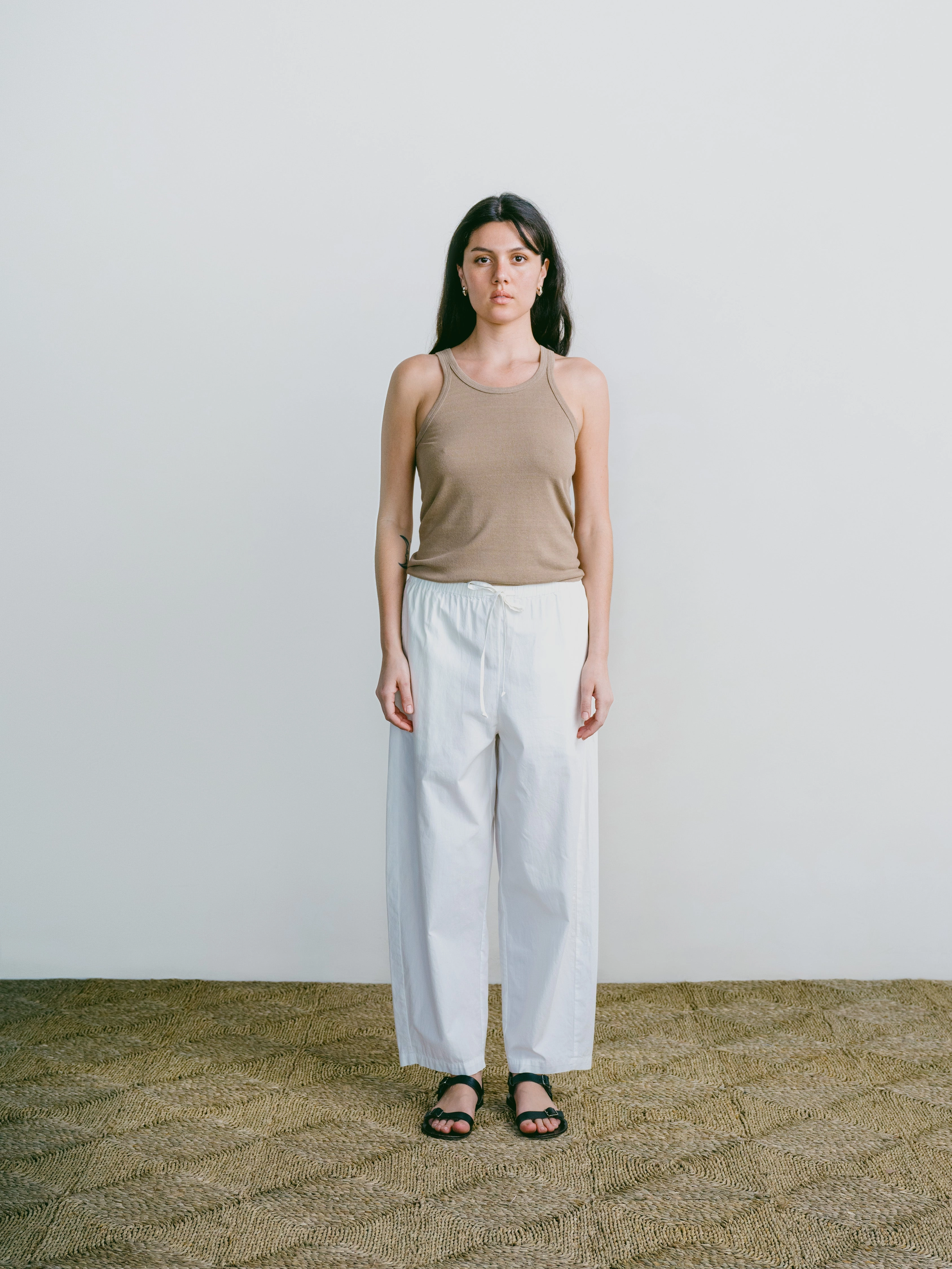Boy Tank, Regen Silk Noil Jersey, Tea Adaptable