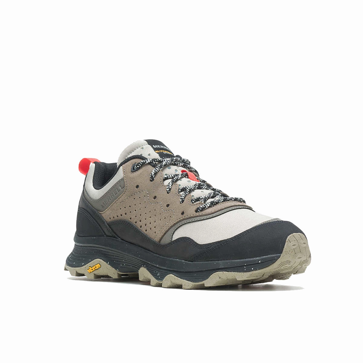 Merrell Men's Speed Solo Waterproof - Black/Boulder Log Path Short Distance