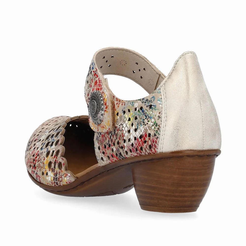 Rieker Women's Mirjam 43753-91 - Beige-Multi/Muschel Sand Hike