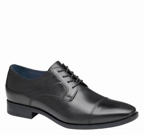 Best Man Outfit Crisp Trim Johnston & Murphy Men's Gibbons Cap Toe - Black