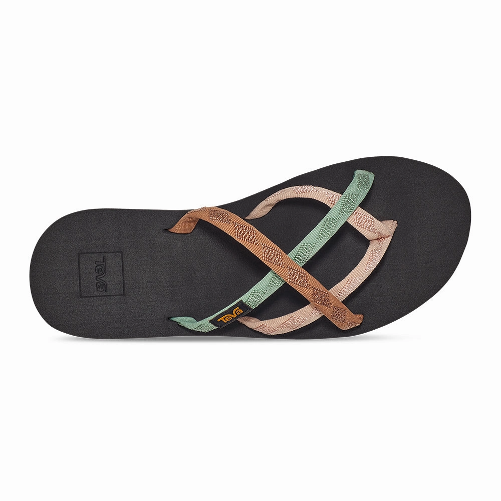 Crystal Shine Teva Women's Olowahu Flip - Mixed B Maple Sugar Multi