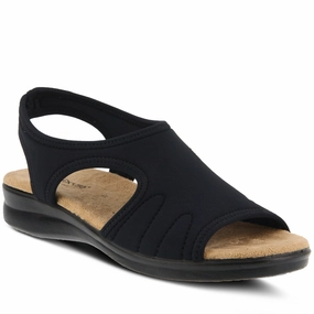 Spring Step Women's Nyaman - Black Velcro straps