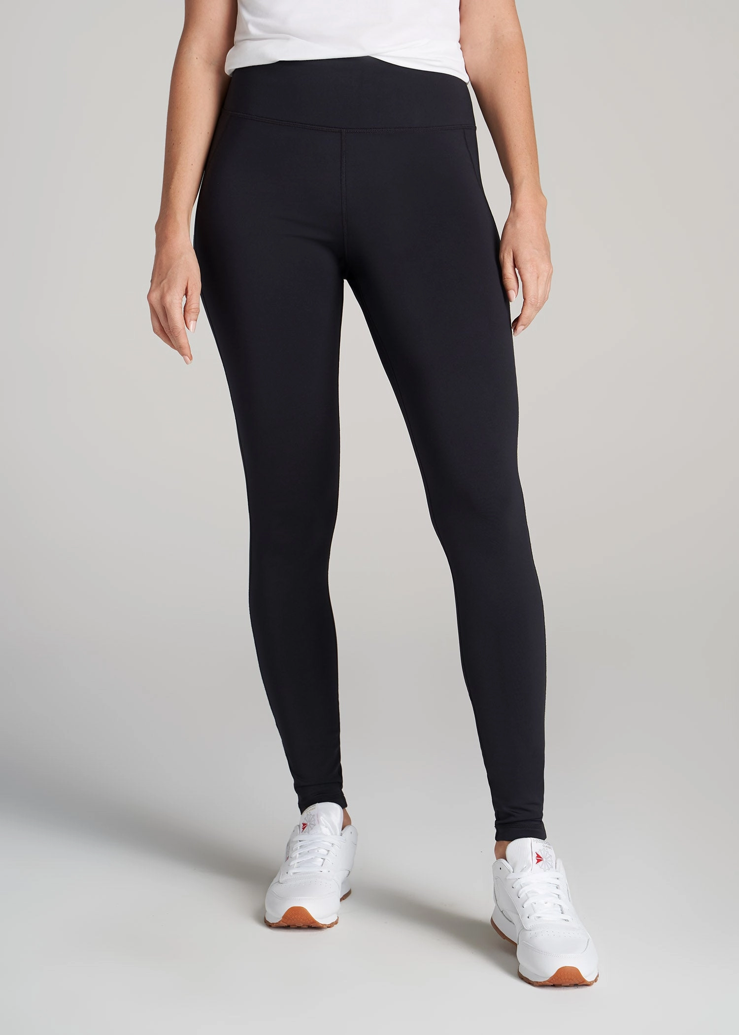 Freedom Fit Fleece Lined Women's Tall Leggings in Black