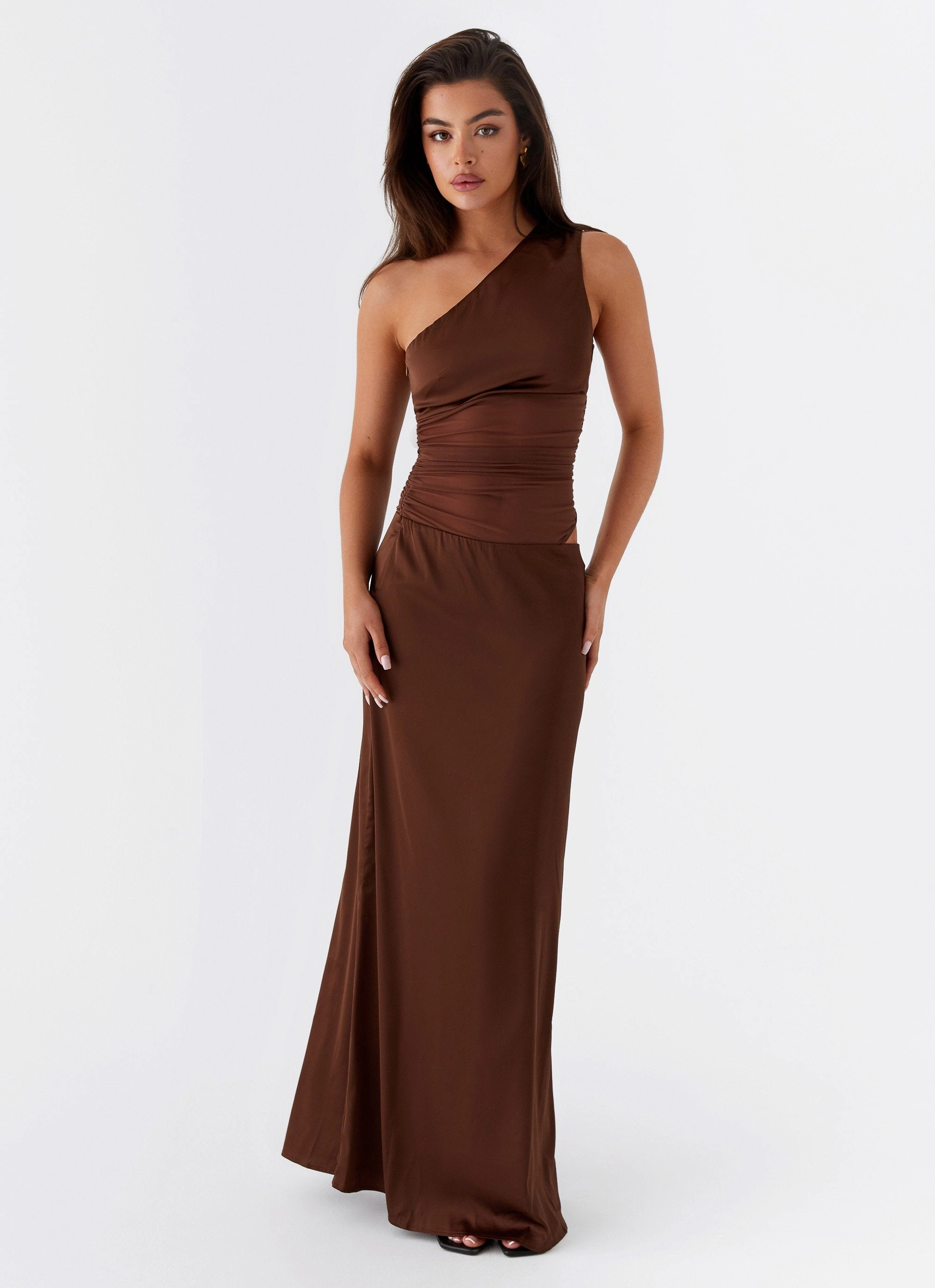 Juliette Maxi Dress - Chocolate Quiet Sweet Long Lines
