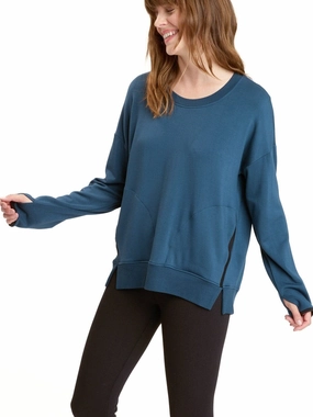 Breathable fabric tech Urban Edge Mallorie Feather Fleece Pullover