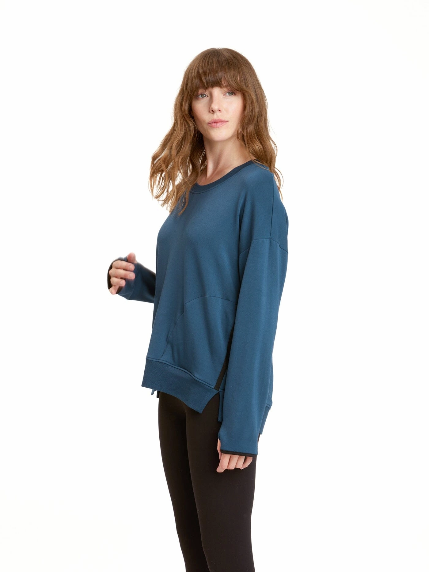 Mid Season Wear Crisp Detail Mallorie Feather Fleece Pullover