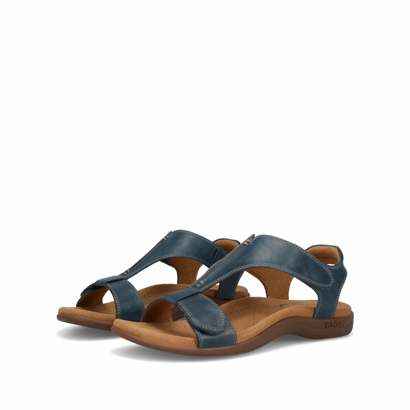 Taos Women's The Show Sandals - Petrol Blue Leather No Bind