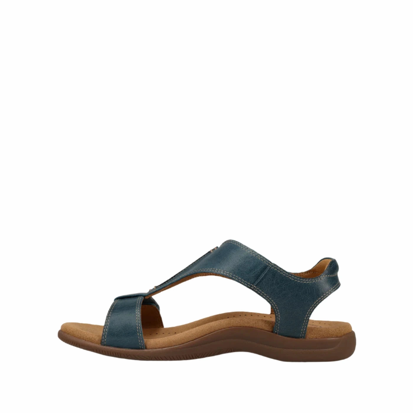 Embellished Taos Women's The Show Sandals - Petrol Blue Leather