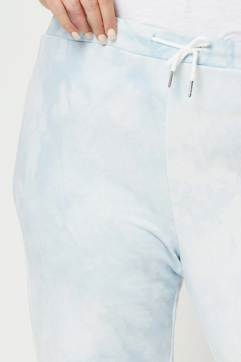 Bright Hues Multi Colour Track Pant Jersey Drawstring Everyday-Use