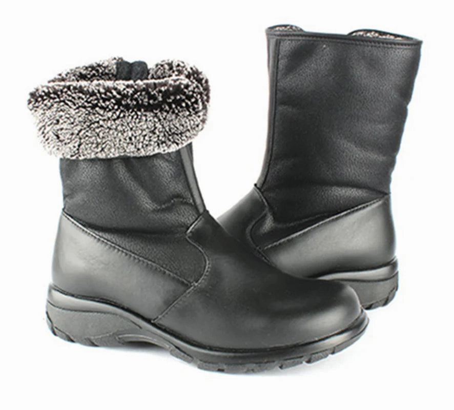 Breathable Morning Walk Cushion Collar Toe Warmers Canada Women's Waterproof Shield Boot - Black