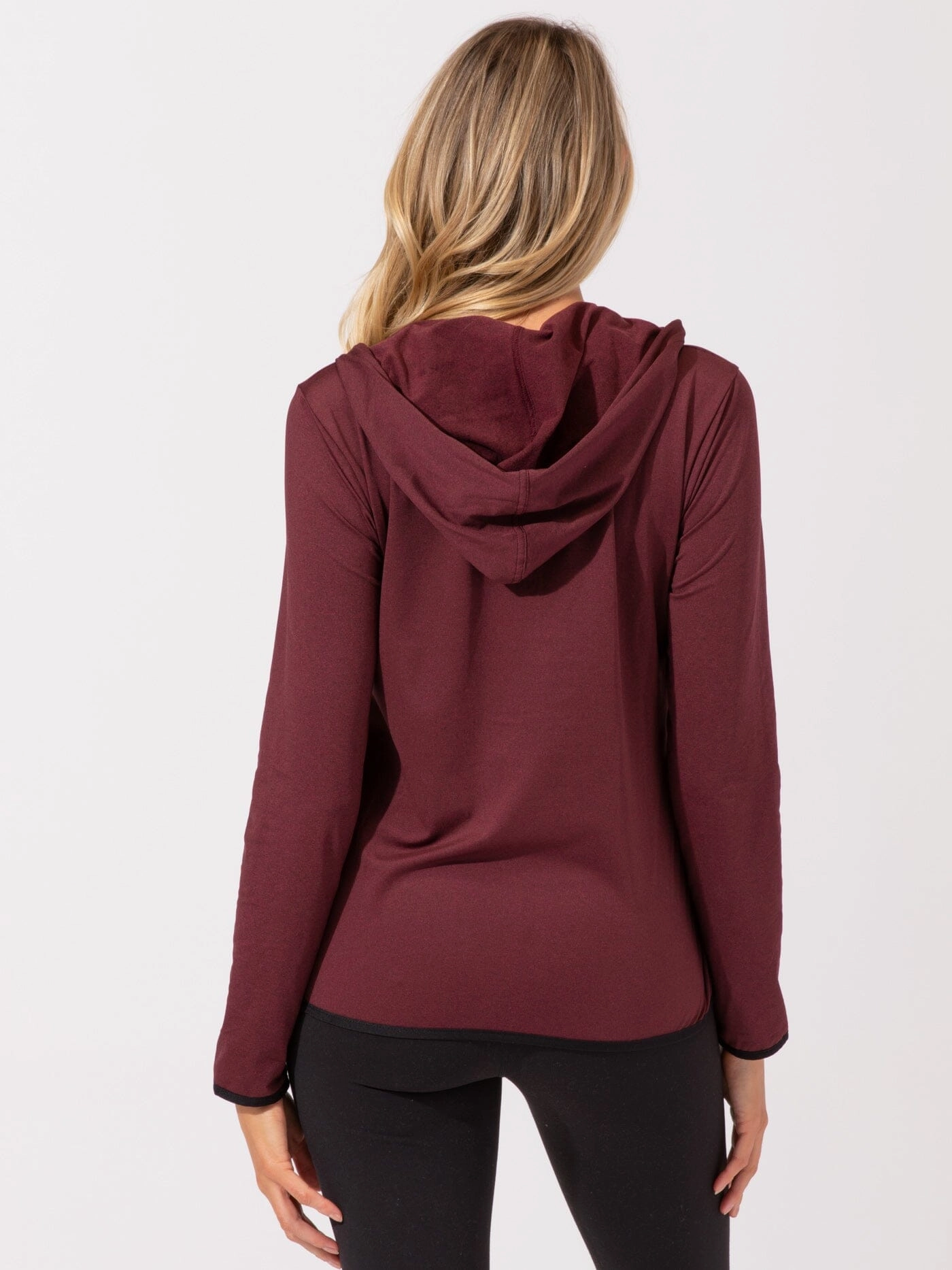 Odor Resistant Fabric Brushed Jersey Half Zip Hoodie