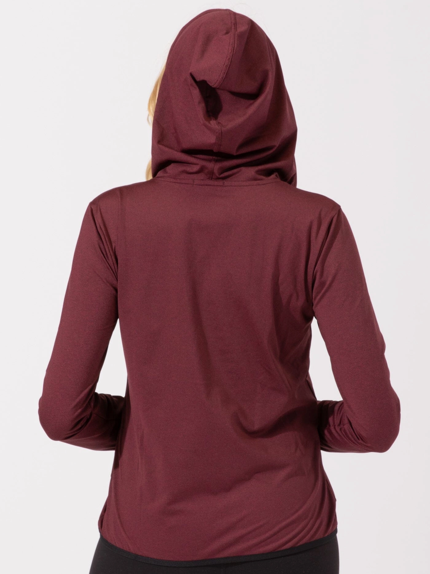 Brushed Jersey Half Zip Hoodie DoubleStitchSeams