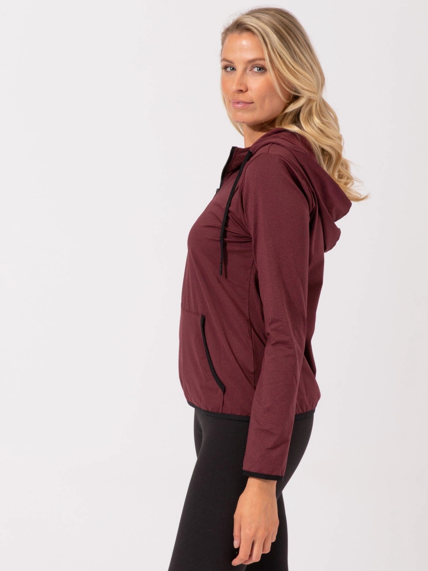 MoistureWickingLining Brushed Jersey Half Zip Hoodie