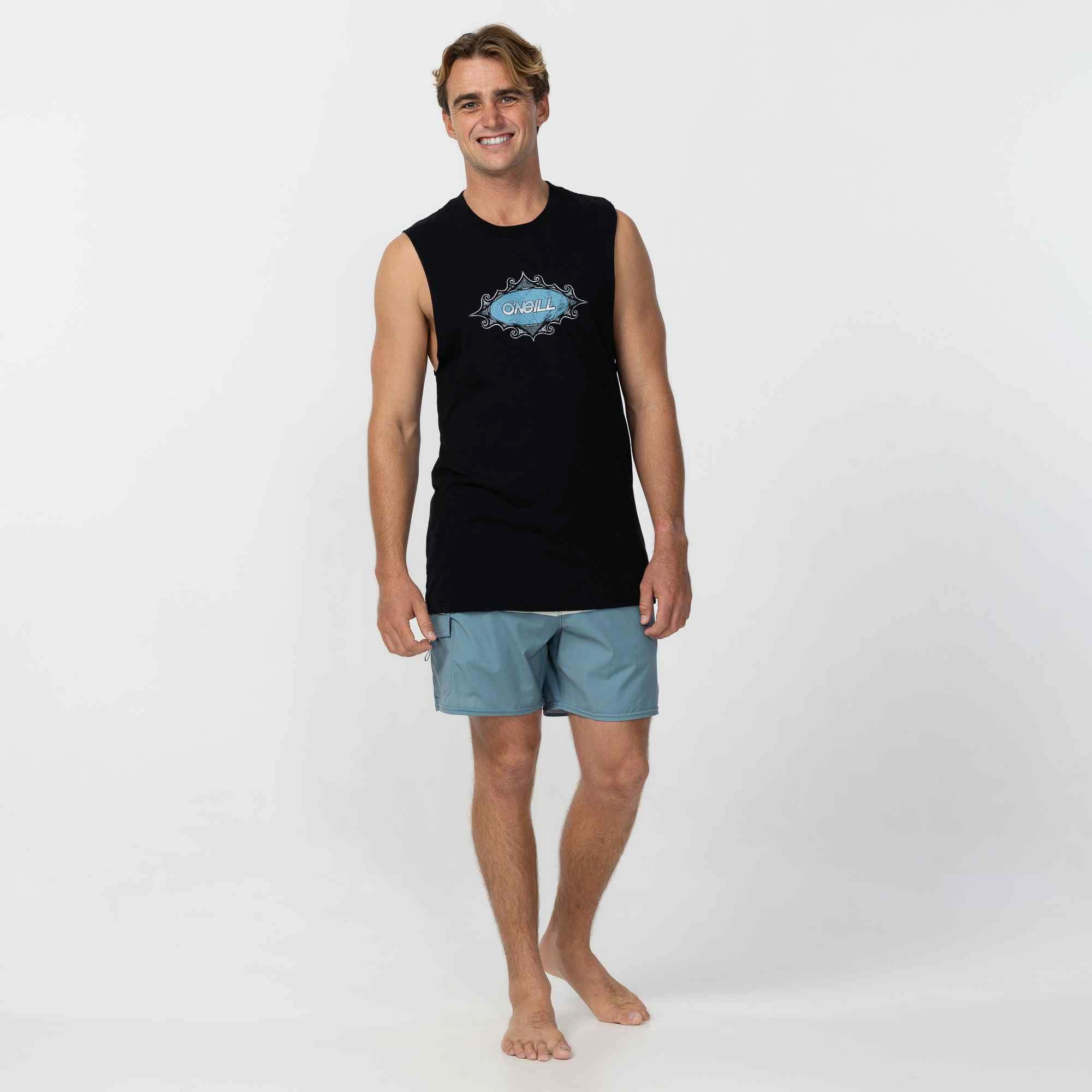 Bullseye Muscle Tee - Black Kids clothing Soft Material