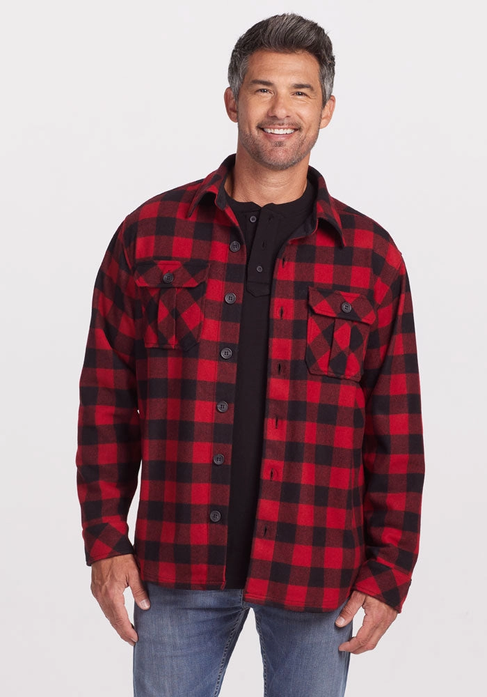 Light Reflective Zippers Sporty Fit Burlington Jacket ? Final Sale Deals! - Red Black Plaid