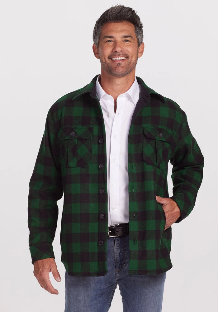 Burlington Jacket - Green Black Plaid Effortless Travel Wear