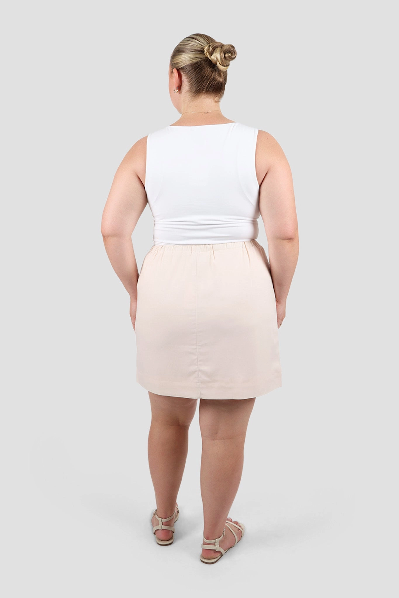 Retro Style TORIA SKIRT NEUTRAL
