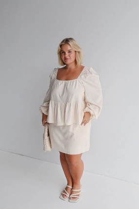 Breezy Mood TORIA SKIRT NEUTRAL