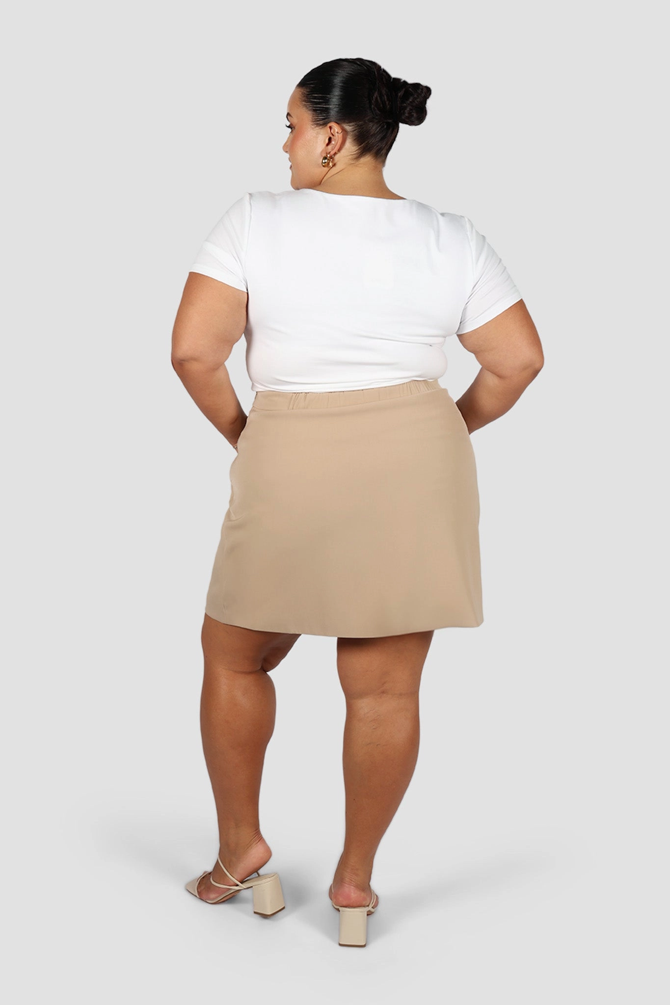Breathable CALIE SKIRT COFFEE