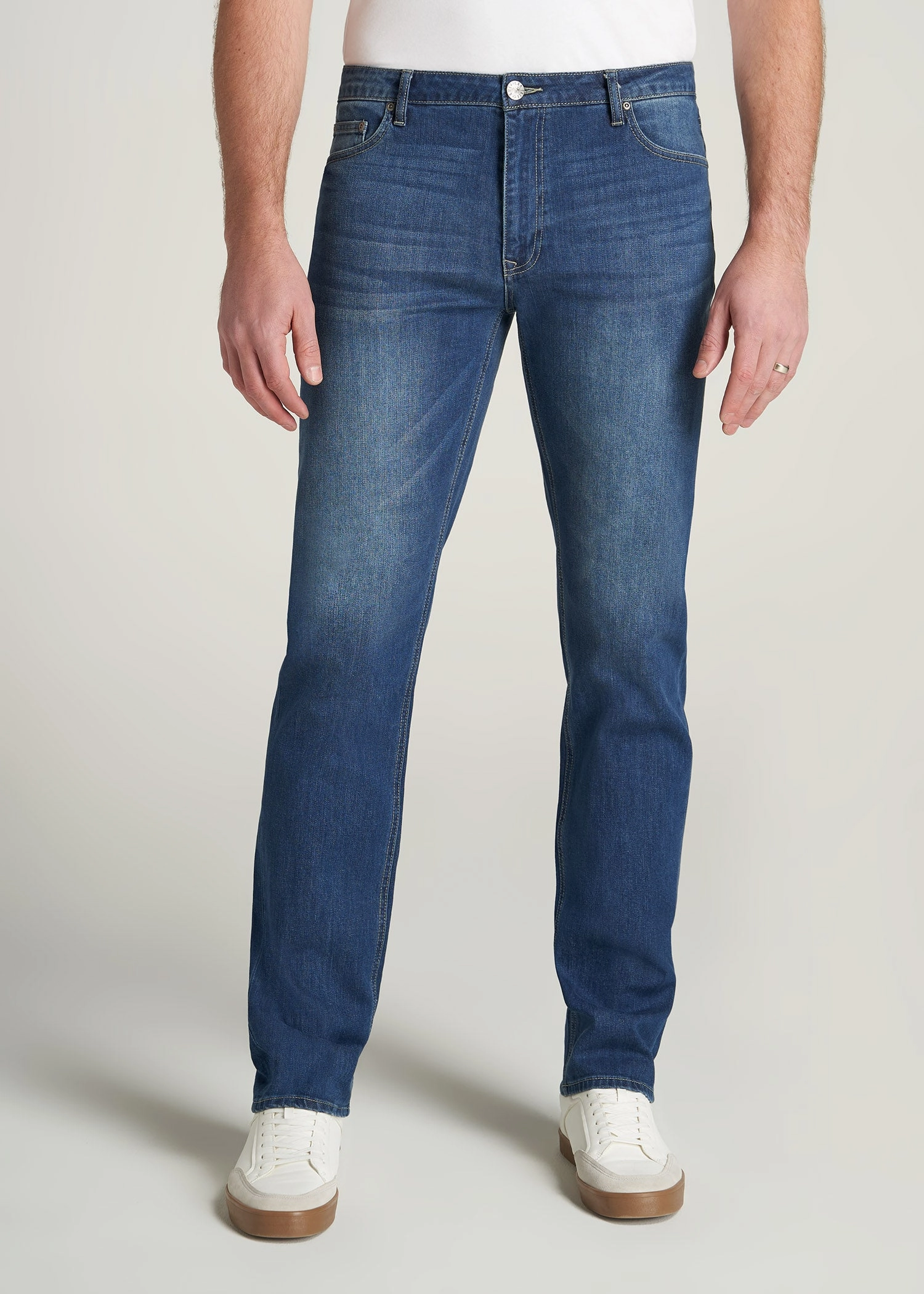 J1 STRAIGHT LEG Jeans for Tall Men in Classic Blue Anti Fade Technology
