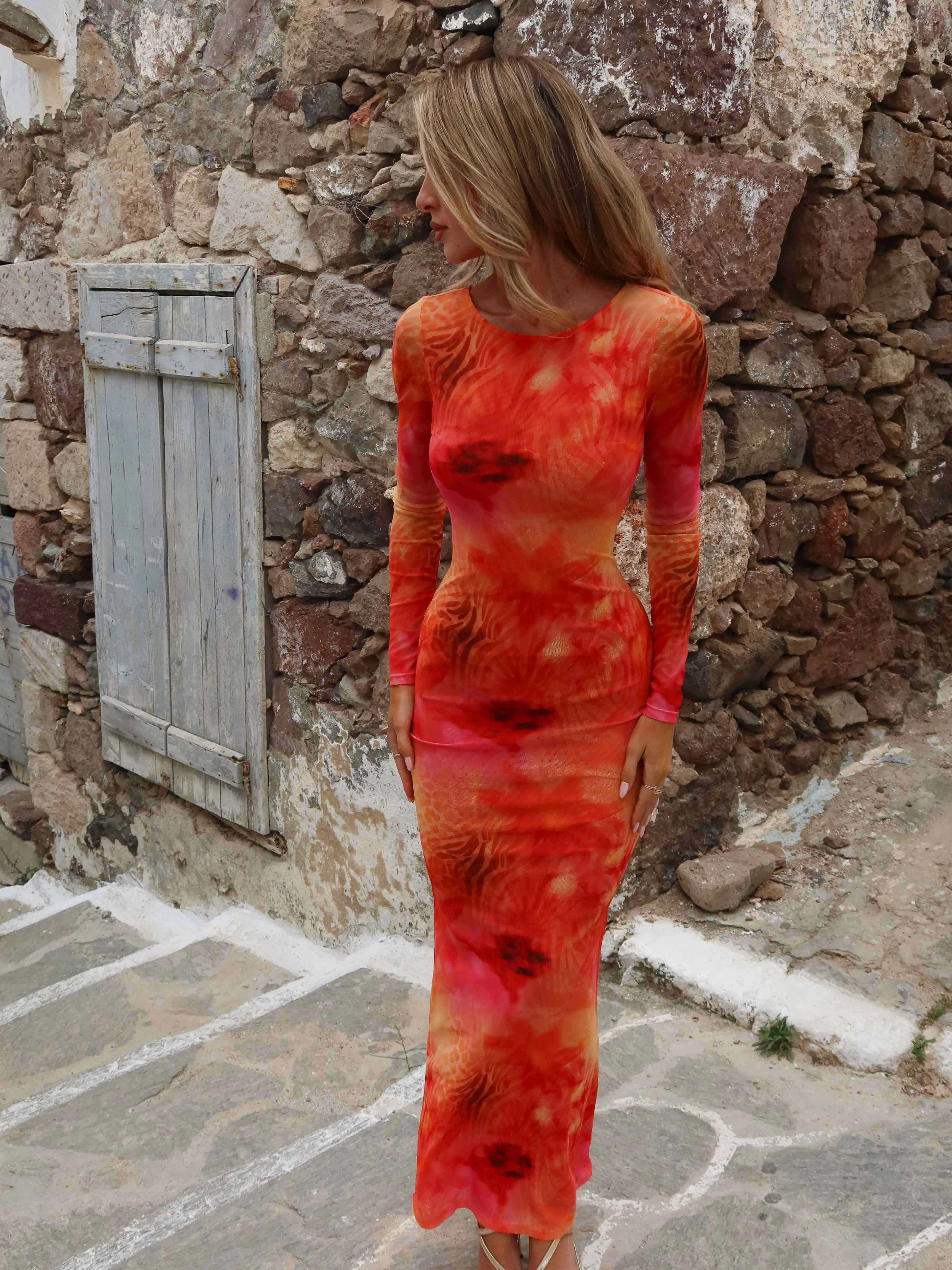 Casual Style Wear CANCUNA MAXI DRESS SOFIRA HEAT